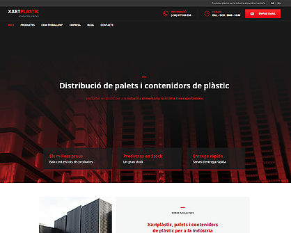 Venta y distribución de palets, contenedores y cajas de plástico en Sant Hilari Sacalm ( Girona )